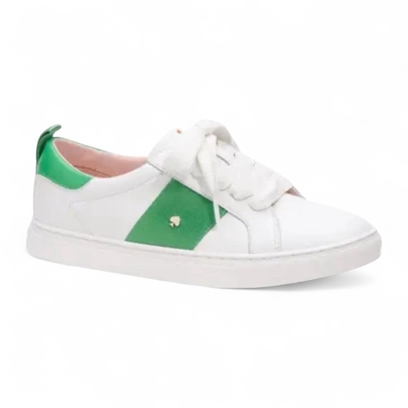 kate spade Shoes - Kate Spade New York Adorn Sneakers Optic White / Fresh Green Women’s Size 6 1/2
